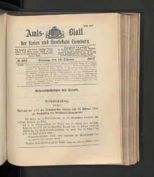 No. 261, 14. Oktober 1917