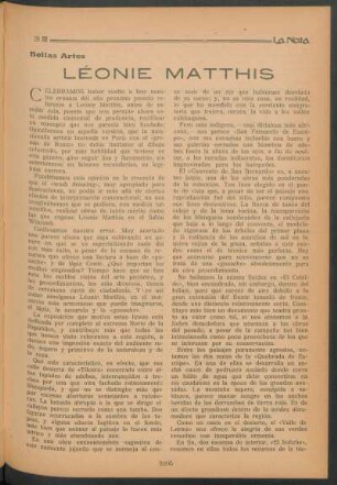 Bellas artes : Léonie Matthis