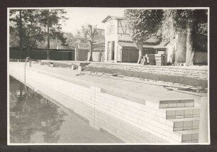 Freibad Werrestr. / heute Georg-Weerth-Straße. Detmold. Georg-Weeth-Straße. Papierabzug