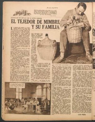 El tejedor de mimbre y su familia : Reportajes relámpago con la gente humilde