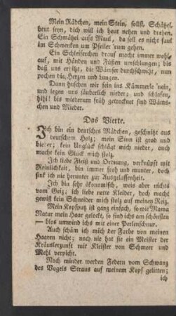 Das Vierte.