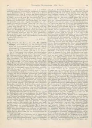 303-305 [Rezension] Barry, Alfred, Die natürliche Theologie