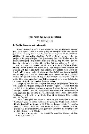 Die Ziele der neuen Erziehung