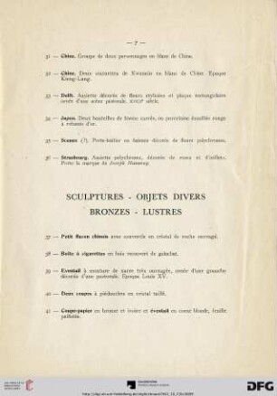 Sculptures - Objets divers - Bronzes - Lustres