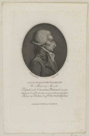 Bildnis des L. M. Le Pelletier S. Fargeau