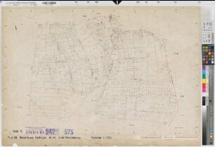 Mettingen (Mettingen), Flurbereinigung Schlickelde, Bl. 10 Zuteilungskarte Mettingen Flur 39