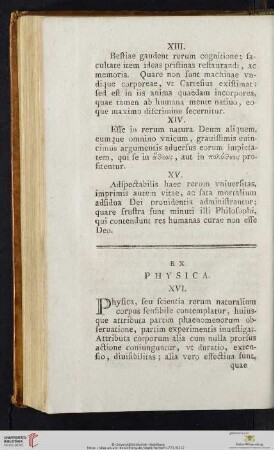 Ex Physica