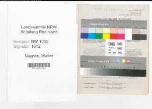 Entnazifizierung Walter Neynes , geb. 15.01.1907 (Angestellter)
