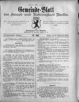 1904,39: No. 39, 25. September 1904
