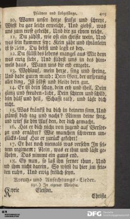 Creutz- und Anfechtungs-Lieder.