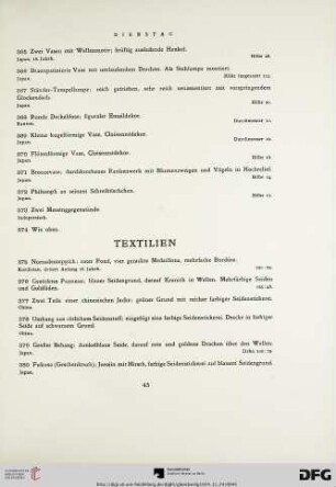Textilien (Nr. 375-393)