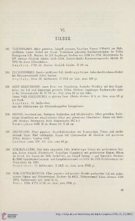 VI. Silber (Nr. 193 - 202)