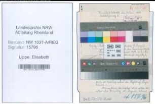 Entnazifizierung Elisabeth Lippe , geb. 00.00.0000 ()