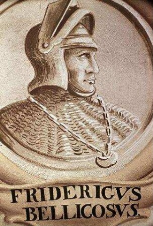 Scheinarchitektur mit Szenen aus der Klostergeschichte und Porträts und Szenen aus der Geschichte der Häuser Babenberg und Habsburg