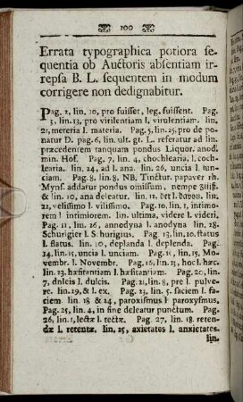 Errata typographia ...