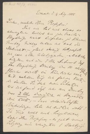 Brief an Unbekannt : 04.08.1886