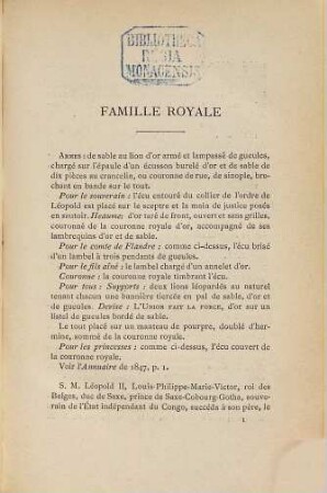 La Noblesse belge : annuaire de .... 1896,1
