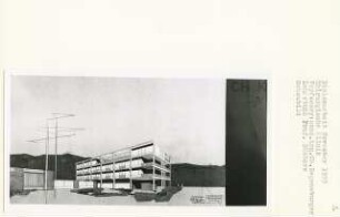 Chirurgische Klinik, Berlin-Nikolassee (Diplomarbeit bei Kurt Dübbers): Perspektivische Ansicht
