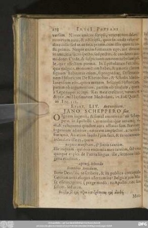 Epist. LIV. Antverpiam. Iano Scheppero suo.