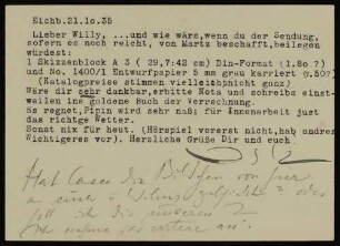 Lieber Willy, ...und wie wärs...