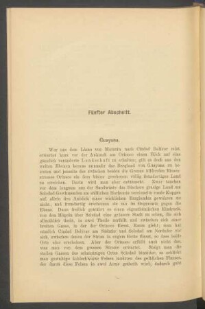 Fünfter Abschnitt. - Guayana.