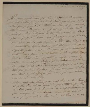 Brief von Caroline Landgräfin von Hessen-Homburg an Ludwig Wilhelm von Hessen-Homburg