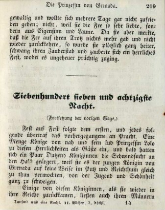 Siebenhundert sieben und achtzigste Nacht
