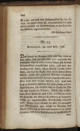 Nr. 15. Sonnabend, den 29sten April, 1797.