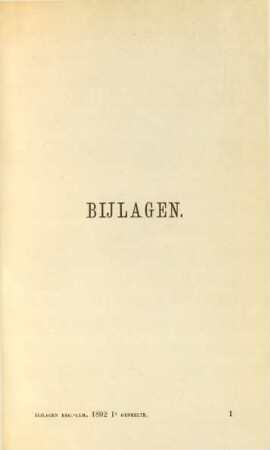 1892,1,Bijl.: Regeeringsalmanak voor Nederlandsch-Indie / Bijlagen
