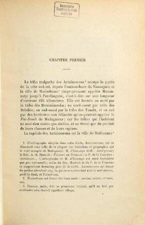 Les Musulmans a Madagascar et aux Iles Comores, 1/2