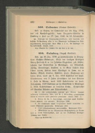 553. Callmeyer (Kaspar Heinrich).