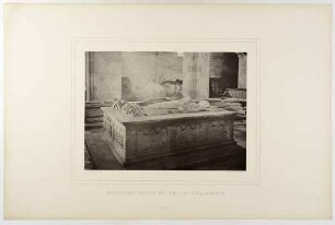 Das Grabmal des Klostergründers Dedo von Rochlitz-Groitzsch und seiner Gemahlin Mechthilde im Kloster Wechselburg, Blatt 35 aus: Monumente des Mittelalters und der Renaissance ... von 1875