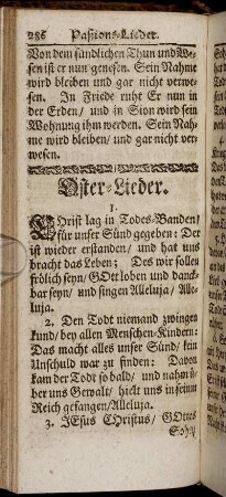 Oster-Lieder. - Lob und Danck-Lieder.