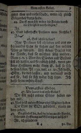 Vom ersten Gebot. - Vom neundten Gebot.