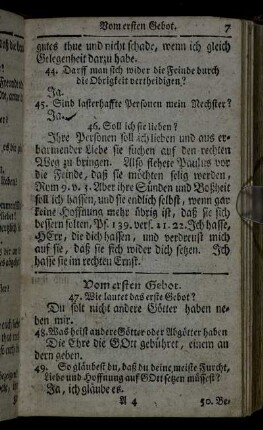 Vom ersten Gebot. - Vom neundten Gebot.