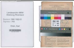 Entnazifizierung Karl Orsin , geb. 20.03.1902 (Polizist)