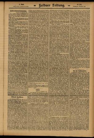 Zweite Ausgabe vom Dienstag, den 25. November 1913.