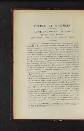 Études Et Mémoires.