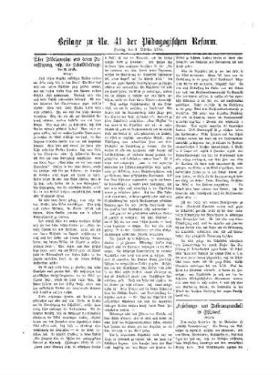 Erziehungs- und Besserungsanstalt in Ohlsdorf : Beilage zu No. 41 der Pädagogischen Reform