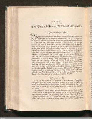 12. Von Sitte und Brauch, Volks- und Aberglauben
