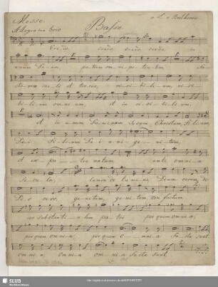 [Solo and coro:] Basso