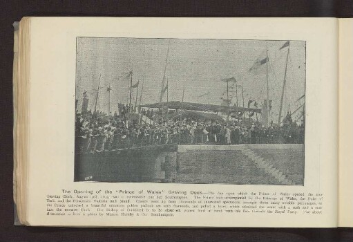 The opening of the "Prince of Wales" Graving Dock. - ...
