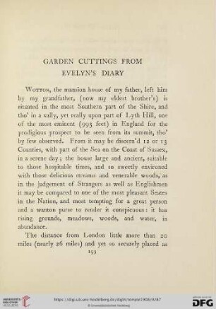 Garden Cuttings from Evelyn's Diary