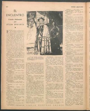 El encuentro : Cuento dialogado por Julio Indarte