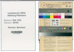 Entnazifizierung Bernhard Schroen , geb. 18.11.1901 (Bergmann)