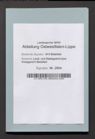 Erblasser: Klee, Lisette, geb. Reinking: Testament