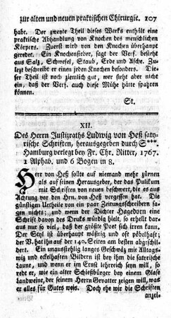 Satyrische Schriften.