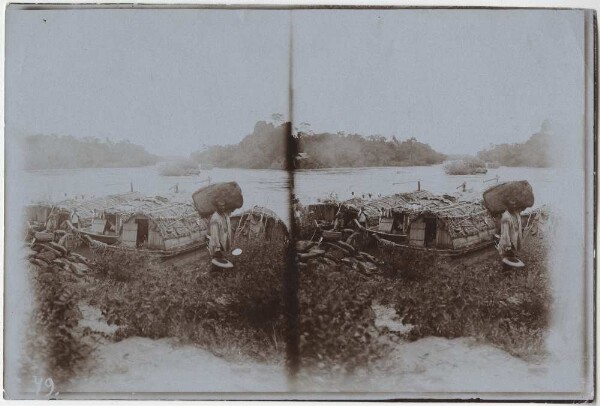 Bateaux à la sortie de la cachoeira d'Itaboca