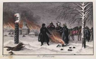 'Bei Solowiewa' Aquarell; Rückseitenvermerk: 'nach Faber'