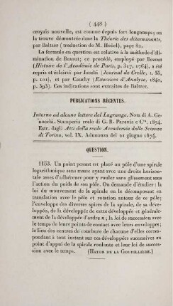 Publication récentes.